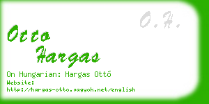 otto hargas business card
